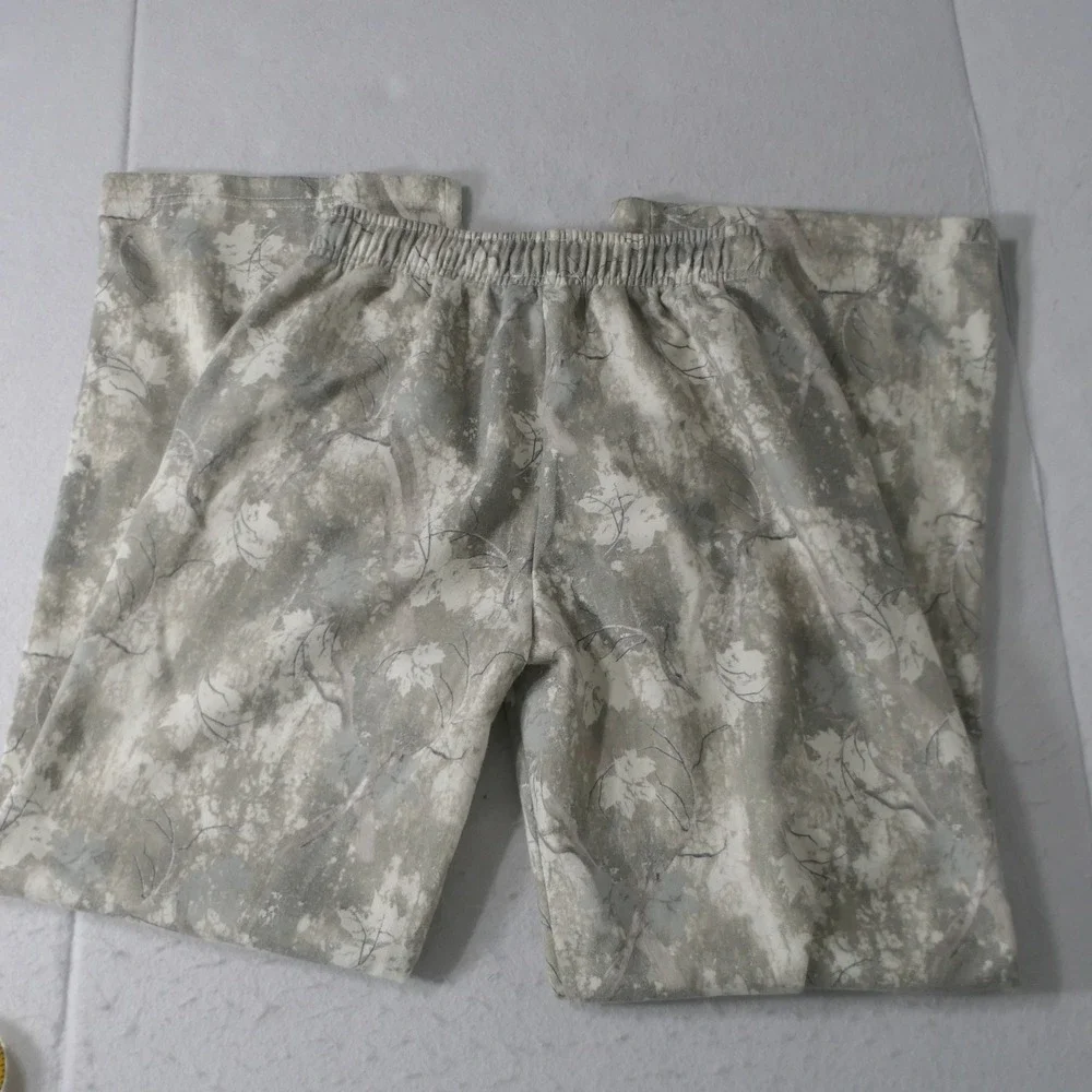 Blue Riot xo Womens Sweatpants M Gray Snow Camo Wide Leg Loungewear Athleisure